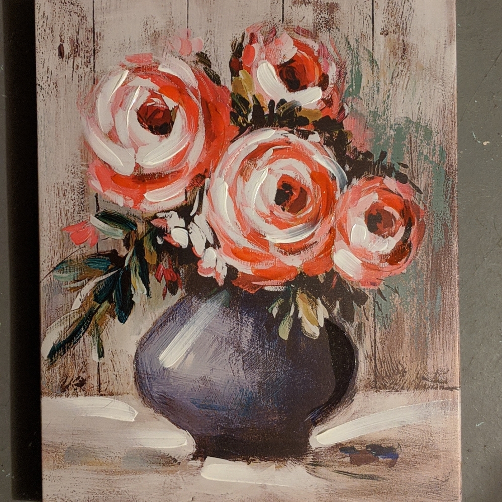 Flower Pot Canvas Wall Art